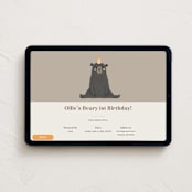 "Beary First" - Online Kids Birthday Invitations in Mocha by Adelyn T. - Desktop layout