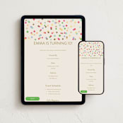 "Colorful Confetti" - Online Kids Birthday Invitations in Colorpop by Stephanie Heinrich Godbout - Mobile + desktop layout