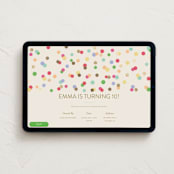 "Colorful Confetti" - Online Kids Birthday Invitations in Colorpop by Stephanie Heinrich Godbout - Desktop layout