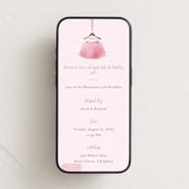 "little ballerina" - Online Kids Birthday Invitations in Carnation by Kanika Mathur - Mobile layout