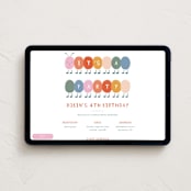 "Caterpillar" - Online Kids Birthday Invitations in Bubblegum by Elif Sahin - Desktop layout