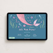 "Mermaid Make Wave" - Online Kids Birthday Invitations in Bubblegum by Kim Thoa - Desktop layout