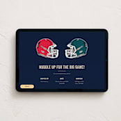 "Ready for Football" - Online Party Invitations in Navy by Nathan Poland - Desktop layout