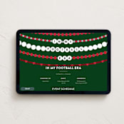 "Football Era" - Online Party Invitations in Evergreen by Pixel and Hank - Desktop layout