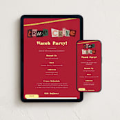 "true crime" - Online Party Invitations in Blood by Deborah Chou - Mobile + desktop layout