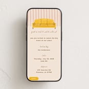 "Sofa" - Online Party Invitations in Lemon by Claudia Orengo - Mobile layout