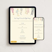 "Sip, Sway, Groove the Night Away!" - Online Party Invitations in Ivory by Sarah Rosenthal - Mobile + desktop layout