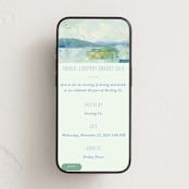 "Meadow Lake" - Online Party Invitations in Spearmint by Holly Whitcomb - Mobile layout