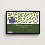 "Planting Roots" - Online Party Invitations in Cream by Leah Swett-Weymouth - Desktop layout