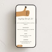 "Way To Go" - Online Party Invitations in Tan by mo kelley - Mobile layout