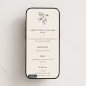 "Floral dove with twig" - Online Religious Milestone Invitations in Sand by Sabrina Niehaus - Mobile layout