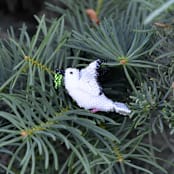 "Dove Ornament" - Ornaments in white by Melange Collection