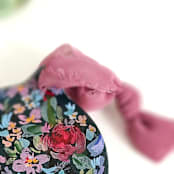 "Navy Floral Botanical Ornament" - Ornaments in blue by Kate Nelson