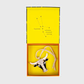 "Taurus hanging ornament" - Ornaments in black by Joanna Buchanan