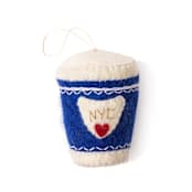"NYC Coffee Cup" - Ornaments in blue by Global Goods Partners