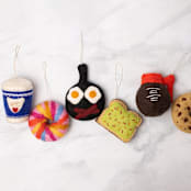 "NYC Coffee Cup" - Ornaments in blue by Global Goods Partners