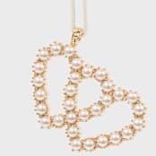"Gemini hanging ornament" - Ornaments in gold by Joanna Buchanan