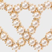 "Gemini hanging ornament" - Ornaments in gold by Joanna Buchanan
