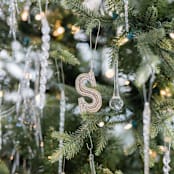 "Personalized Handmade Letter Ornament - Large S" - Ornaments in silver by Courtney Bedi