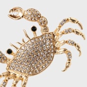 "Cancer hanging ornament" - Ornaments in gold by Joanna Buchanan