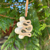 "Ceramic Squiggle Ornment" - Ornaments in white by Sidney Field