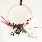 "Holiday Holly Wreath Ornament" - Ornaments in gold by AlisonJerry
