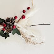 "Holiday Holly Wreath Ornament" - Ornaments in gold by AlisonJerry