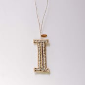 "Personalized Handmade Letter Ornament - Large I" - Ornaments in silver by Courtney Bedi