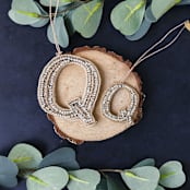 "Personalized Handmade Letter Ornament - Large Q" - Ornaments in silver by Courtney Bedi