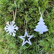 "Sustainable Horn Evergreen Tree Ornament" - Ornaments in multicolorassorted-colors by Powered By People