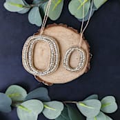 "Personalized Handmade Letter Ornament - Large O" - Ornaments in silver by Courtney Bedi