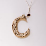 "Personalized Handmade Letter Ornament - Large C" - Ornaments in silver by Courtney Bedi