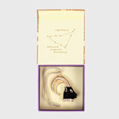 "Capricorn hanging ornament" - Ornaments in black by Joanna Buchanan