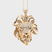 "Leo hanging ornament" - Ornaments in gold by Joanna Buchanan