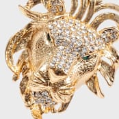 "Leo hanging ornament" - Ornaments in gold by Joanna Buchanan