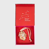 "Leo hanging ornament" - Ornaments in gold by Joanna Buchanan