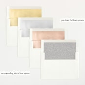 "Three to be" - Pregnancy Announcements in Flour by Lea Delaveris - Envelope Liner Options