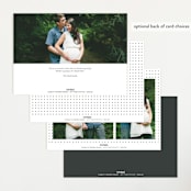"Signed By Us" - Pregnancy Announcements in Moon by Nicole Walsh - Back of Card Options