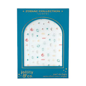 "Zodiac Scorpio Nail Stickers - Set of 1 Sheet, 100 Nail Stickers" - Party Favors in multicolor by Jollity and Co