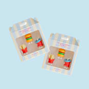 "Classic Fast Food Combo Erasers - Set of 3" - Party Favors in multicolorassorted-colors by Jollity and Co