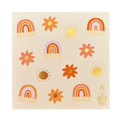 "Boho Rainbow Stickers - Set of 4" - Party Favors in multicolor by Jollity and Co