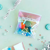 "Little Monsters Washi Tape" - Party Favors in white by Jollity and Co