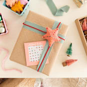 "Jingle All the Way Nail Stickers - Set of 1 Sheet of 64 Nail Stickers" - Party Favors in multicolor by Jollity and Co