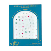 "Zodiac Aquarius Nail Stickers  - Set of 1 Sheet, 100 Nail Stickers" - Party Favors in multicolorassorted-colors by Jollity and Co
