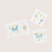 "Off to the Fair Temporary Tattoos" - Party Favors in multicolor by Jollity and Co