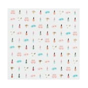 "Sweet Dreams Nail Stickers - Set of 1 Sheet, 100 Nail Stickers" - Party Favors in multicolor by Jollity and Co