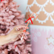 "Baking Spirits Bright Peppermint Twist Scented Pen - Red" - Party Favors in red by Jollity and Co