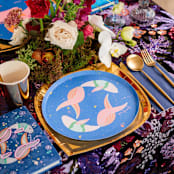 "Zodiac Pisces Nail Stickers - Set of 1 Sheet, 100 Nail Stickers" - Party Favors in multicolor by Jollity and Co