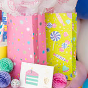 "It's A Birthday Temporary Tattoos - Set of 2" - Party Favors in multicolor by Jollity and Co