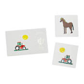 "On the Farm Temporary Tattoos - Pack of 2" - Party Favors in multicolor by Jollity and Co